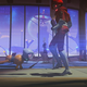 Popping your head onto a robot dog is one of greatest chuckles Headlander's brief adventure provides. (Screenshot: Adult Swim Games)